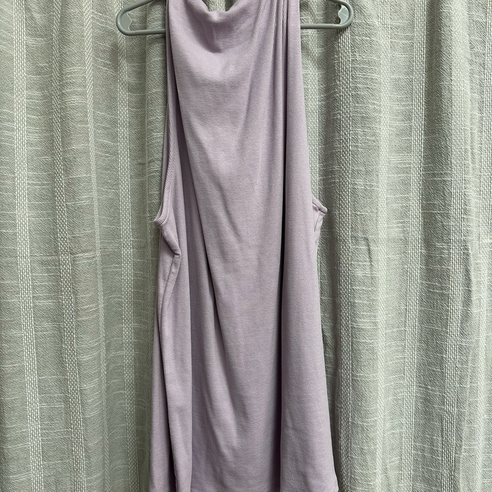 a new day Ribbed Light Purple Top